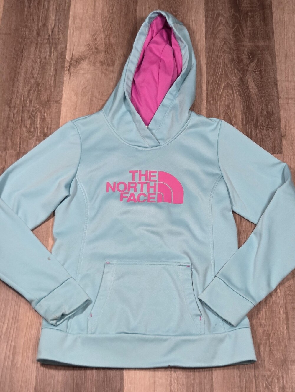 the north face sweatshirt/Hoodie Turquoise Sz Sm **SEE DESCRIPTION